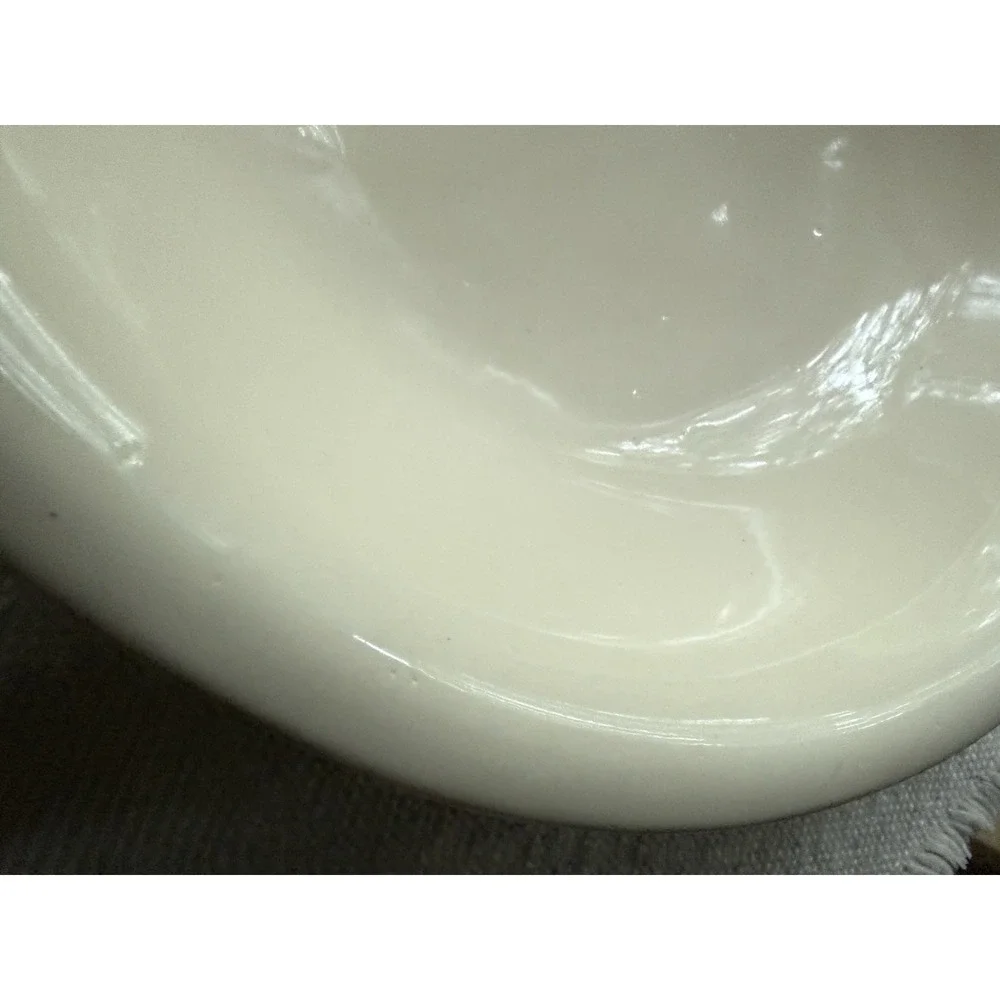 VTG McCoy Pottery Cream Stoneware Mixing Bowl 10in USA